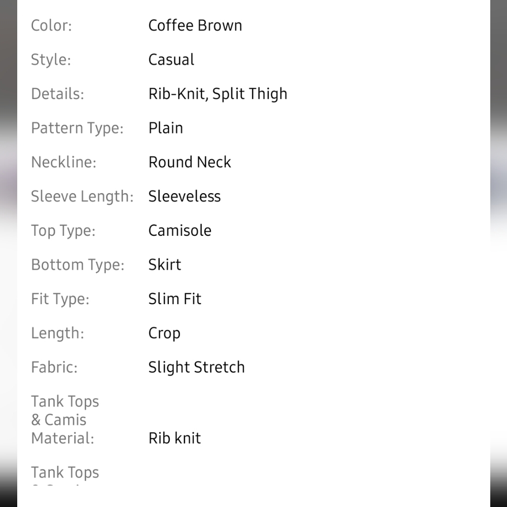 SHEIN Skirt Set - Picture 3 of 4